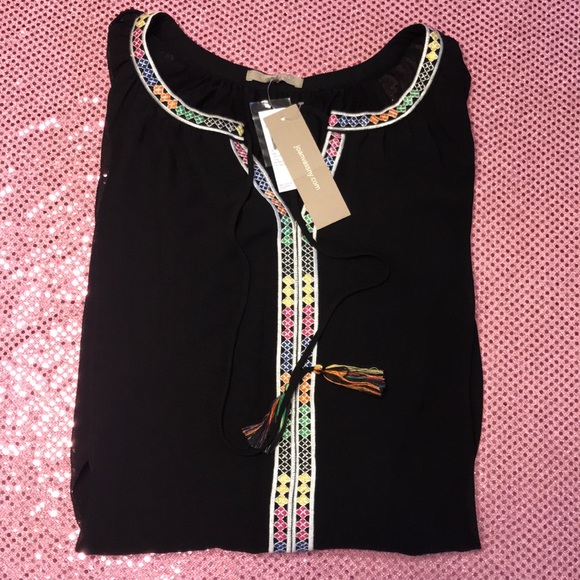 SOLD Joan  Vass New York Embroidered  Mini Dress - Picture 2 of 5